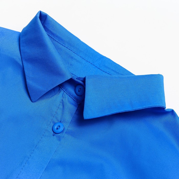 Рубашка женская с карманом, цвет синий, размер 48 64134