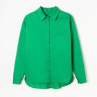 Рубашка женская с карманом, цвет зелёный, размер 48 - Фото 6