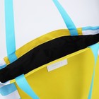 Сумка женская пляжная Nazamok, 40х40см, жёлтый цвет - Фото 6