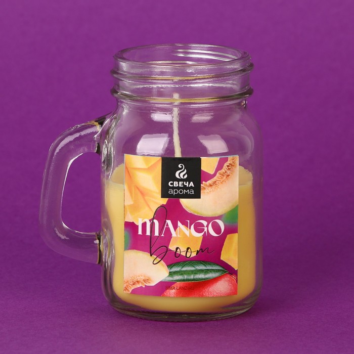 Ароматическая свеча «Mango boom», 8.5 х 7.2 см. - фото 1909219716