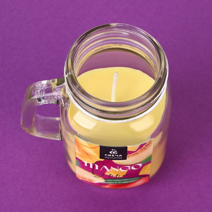 Ароматическая свеча «Mango boom», 8.5 х 7.2 см. - фото 1909219717