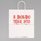 Пакет подарочный крафтовый, упаковка, «Писец здорово», 28 х 32 х 15 см 9436105 - фото 12772342