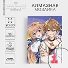 Алмазная мозаика с полным заполнением на холсте «Близнецы путешественники», 20×30 см - Фото 1