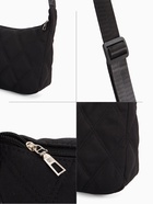 Сумка женская багет на молнии, 30×10×19 см, чёрная - Фото 3