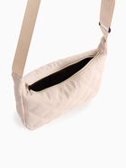 Сумка женская багет на молнии, 30×10×19 см, бежевая - Фото 4