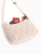 Сумка женская багет на молнии, 30×10×19 см, бежевая - Фото 5