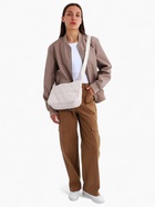 Сумка женская багет на молнии, 30×10×19 см, бежевая - Фото 7