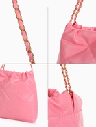 Сумка - мешок женская без застёжки, 35×7×33 см, со стёжкой, розовая - Фото 3