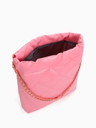 Сумка - мешок женская без застёжки, 35×7×33 см, со стёжкой, розовая - Фото 7