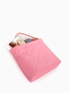 Сумка - мешок женская без застёжки, 35×7×33 см, со стёжкой, розовая - Фото 12