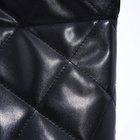 Сумка - мешок женская без застёжки, 35×7×33 см, со стёжкой, чёрная - Фото 10