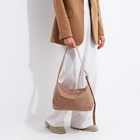 Сумка женская багет на молнии, 32×14×22 см, бежевая - Фото 2