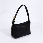 Сумка женская багет на молнии, 32×14×22 см, чёрная - Фото 5