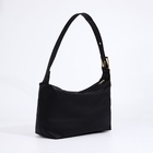 Сумка женская багет на молнии, 32×14×22 см, чёрная - Фото 6