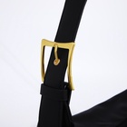 Сумка женская багет на молнии, 32×14×22 см, чёрная - Фото 4