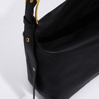 Сумка женская багет на молнии, 32×14×22 см, чёрная - Фото 3