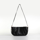 Сумка женская кросс-боди на молнии, 24×7×13 см, чёрная - Фото 4