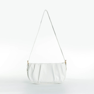 Сумка женская кросс-боди на молнии, 24×7×13 см, белая