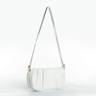 Сумка женская кросс-боди на молнии, 24×7×13 см, белая - Фото 4