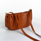 Сумка женская кросс-боди на молнии, 24×7×13 см, рыжая - Фото 3