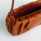 Сумка женская кросс-боди на молнии, 24×7×13 см, рыжая - Фото 6