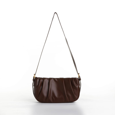 Сумка женская на молнии, цвет коричневый