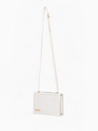 Сумка женская мессенджер на магнитах, 19×5×13 см, белая - Фото 5