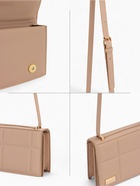 Сумка женская мессенджер на магнитах, 19×5×13 см, бежевая - Фото 4