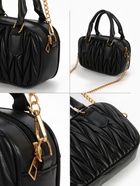 Сумка женская на молнии, цвет чёрный - Фото 6