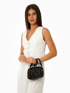 Сумка женская на молнии, цвет чёрный - Фото 11