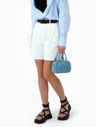 Сумка женская саквояж на молнии, 19×7×14 см, голубая - Фото 12