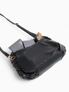 Сумка женская багет на молнии, 24×6×15.5 см, чёрная - Фото 6