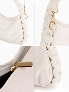 Сумка женская багет на молнии, 24×6×15.5 см, белая - Фото 5