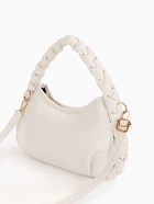 Сумка женская багет на молнии, 24×6×15.5 см, белая - Фото 9