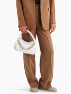 Сумка женская багет на молнии, 24×6×15.5 см, белая - Фото 10