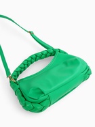 Сумка женская багет на молнии, 24×6×15.5 см, зелёная - Фото 8