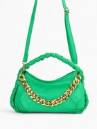 Сумка женская багет на молнии, 24×6×15.5 см, зелёная - Фото 9