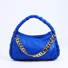 Сумка женская на молнии, цвет синий - Фото 3