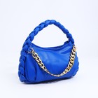 Сумка женская на молнии, цвет синий - Фото 4