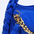 Сумка женская на молнии, цвет синий - Фото 6