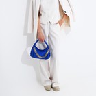 Сумка женская на молнии, цвет синий - Фото 2