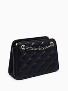 Сумка-клатч на молнии, на длинной цепочке, со стёжкой, чёрная - Фото 6