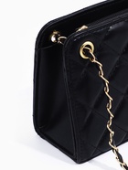 Сумка-клатч на молнии, на длинной цепочке, со стёжкой, чёрная - Фото 5