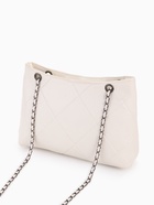 Сумка-шопер женская на молнии, размер 29×8×20 см, белая - Фото 5