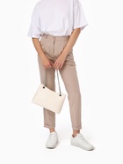 Сумка-шопер женская на молнии, размер 29×8×20 см, белая - Фото 11