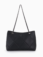 Сумка-шопер женская на молнии, размер 29×8×20 см, чёрная - Фото 2