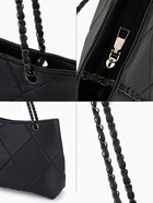 Сумка-шопер женская на молнии, размер 29×8×20 см, чёрная - Фото 4