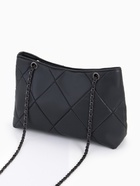 Сумка-шопер женская на молнии, размер 29×8×20 см, чёрная - Фото 5