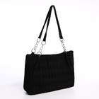 Сумка женская на молнии, цвет чёрный - фото 22352673