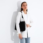 Сумка женская на молнии, цвет чёрный - фото 22352677